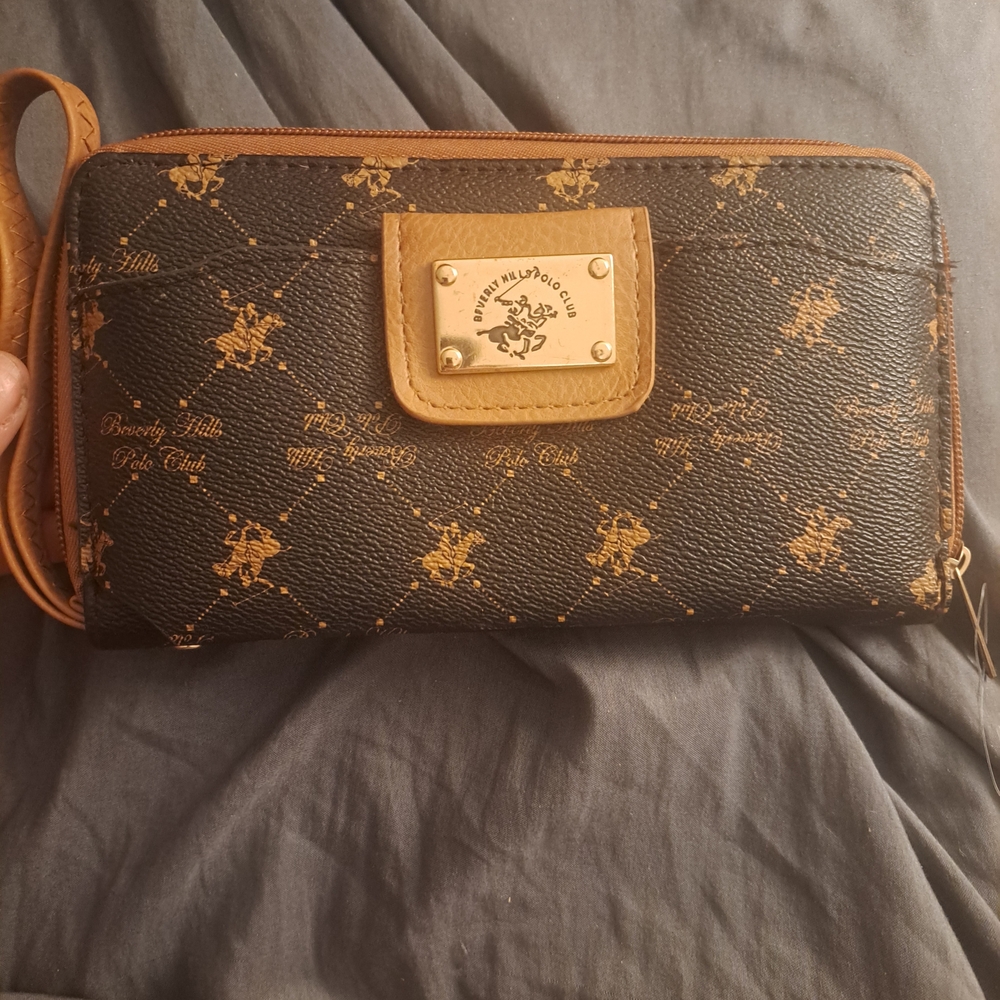 Beverly Hills Polo Club Black and Tan Wallet
